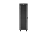 SZAFA INSTALACYJNA RACK STOJĄCA 19" 42U 600X1000 CZARNA DRZWI PRZESZKLONE LCD LANBERG (FLAT PACK) V2