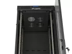 SZAFA INSTALACYJNA RACK STOJĄCA 19" 42U 600X600 CZARNA DRZWI PRZESZKLONE LCD LANBERG (FLAT PACK) V2