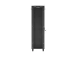 SZAFA INSTALACYJNA RACK STOJĄCA 19" 42U 600X600 CZARNA DRZWI PRZESZKLONE LCD LANBERG (FLAT PACK) V2
