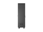 SZAFA INSTALACYJNA RACK STOJĄCA 19" 42U 600X600 CZARNA DRZWI PRZESZKLONE LCD LANBERG (FLAT PACK) V2