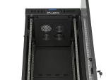SZAFA INSTALACYJNA RACK STOJĄCA 19" 42U 600X600 CZARNA DRZWI PRZESZKLONE LCD LANBERG (FLAT PACK) V2