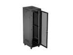 SZAFA INSTALACYJNA RACK STOJĄCA 19" 42U 600X800 CZARNA DRZWI PERFOROWANE LCD LANBERG (FLAT PACK) V2