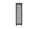 SZAFA INSTALACYJNA RACK STOJĄCA 19" 42U 600X800 CZARNA DRZWI PERFOROWANE LCD LANBERG (FLAT PACK) V2