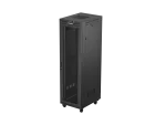 SZAFA INSTALACYJNA RACK STOJĄCA 19" 42U 600X800 CZARNA DRZWI PERFOROWANE LCD LANBERG (FLAT PACK) V2