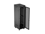 SZAFA INSTALACYJNA RACK STOJĄCA 19" 42U 600X800 CZARNA DRZWI PERFOROWANE LCD LANBERG (FLAT PACK) V2