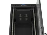 SZAFA INSTALACYJNA RACK STOJĄCA 19" 42U 600X800 CZARNA DRZWI PRZESZKLONE LCD LANBERG (FLAT PACK) V2