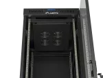 SZAFA INSTALACYJNA RACK STOJĄCA 19" 42U 600X800 CZARNA DRZWI PRZESZKLONE LCD LANBERG (FLAT PACK) V2