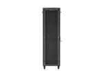 SZAFA INSTALACYJNA RACK STOJĄCA 19" 42U 600X800 CZARNA DRZWI PRZESZKLONE LCD LANBERG (FLAT PACK) V2