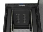 SZAFA INSTALACYJNA RACK STOJĄCA 19" 42U 800X1000 CZARNA DRZWI PERFOROWANE LCD LANBERG (FLAT PACK) V2