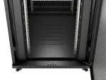 SZAFA INSTALACYJNA RACK STOJĄCA 19" 42U 800X1000 CZARNA DRZWI PERFOROWANE LCD LANBERG (FLAT PACK) V2
