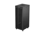 SZAFA INSTALACYJNA RACK STOJĄCA 19" 42U 800X1000 CZARNA DRZWI PERFOROWANE LCD LANBERG (FLAT PACK) V2