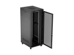 SZAFA INSTALACYJNA RACK STOJĄCA 19" 42U 800X1000 CZARNA DRZWI PERFOROWANE LCD LANBERG (FLAT PACK) V2