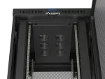 SZAFA INSTALACYJNA RACK STOJĄCA 19" 42U 800X1000 CZARNA DRZWI PERFOROWANE LCD LANBERG (FLAT PACK) V2