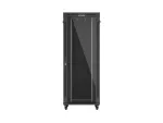 SZAFA INSTALACYJNA RACK STOJĄCA 19" 42U 800X1000 CZARNA DRZWI PRZESZKLONE LCD LANBERG (FLAT PACK) V2