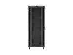 SZAFA INSTALACYJNA RACK STOJĄCA 19" 42U 800X1000 CZARNA DRZWI PRZESZKLONE LCD LANBERG (FLAT PACK) V2