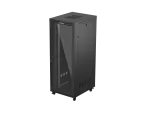 SZAFA INSTALACYJNA RACK STOJĄCA 19" 42U 800X1000 CZARNA DRZWI PRZESZKLONE LCD LANBERG (FLAT PACK) V2