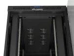 SZAFA INSTALACYJNA RACK STOJĄCA 19" 42U 800X1200 CZARNA DRZWI PRZESZKLONE LCD LANBERG (FLAT PACK) V2