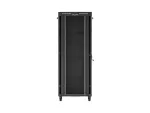 SZAFA INSTALACYJNA RACK STOJĄCA 19" 42U 800X1200 CZARNA DRZWI PRZESZKLONE LCD LANBERG (FLAT PACK) V2