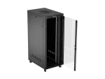 SZAFA INSTALACYJNA RACK STOJĄCA 19" 42U 800X1200 CZARNA DRZWI PRZESZKLONE LCD LANBERG (FLAT PACK) V2