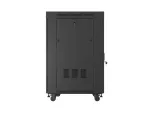 SZAFA INSTALACYJNA RACK STOJĄCA 19" 42U 800X800 CZARNA DRZWI PRZESZKLONE LCD LANBERG (FLAT PACK) V2