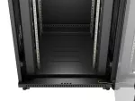 SZAFA INSTALACYJNA RACK STOJĄCA 19" 42U 800X800 CZARNA DRZWI PRZESZKLONE LCD LANBERG (FLAT PACK) V2