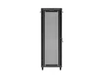 SZAFA INSTALACYJNA RACK STOJĄCA 19" 47U 800X1000 CZARNA DRZWI PERFOROWANE LCD LANBERG (FLAT PACK) V2
