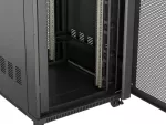 SZAFA INSTALACYJNA RACK STOJĄCA 19" 47U 800X1000 CZARNA DRZWI PERFOROWANE LCD LANBERG (FLAT PACK) V2