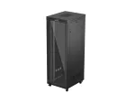 SZAFA INSTALACYJNA RACK STOJĄCA 19" 47U 800X1000 CZARNA DRZWI PRZESZKLONE LCD LANBERG (FLAT PACK) V2