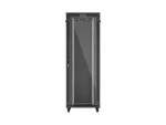 SZAFA INSTALACYJNA RACK STOJĄCA 19" 47U 800X1000 CZARNA DRZWI PRZESZKLONE LCD LANBERG (FLAT PACK) V2