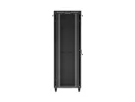 SZAFA INSTALACYJNA RACK STOJĄCA 19" 47U 800X1000 CZARNA DRZWI PRZESZKLONE LCD LANBERG (FLAT PACK) V2