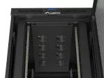 SZAFA INSTALACYJNA RACK STOJĄCA 19" 47U 800X1200 CZARNA DRZWI PERFOROWANE LCD LANBERG (FLAT PACK) V2