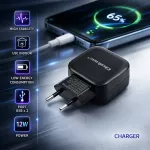 Qoltec Ładowarka sieciowa 12W | 5V | 2.4A | 2xUSB