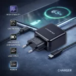 Qoltec Ładowarka sieciowa 12W | 5V | 2.4 | USB typ C