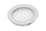 OPRAWA LEDOWA WPUSZCZANA ALVARO, 12V DC, 1,7W, 24 SMD3528, CIEPŁY BIAŁY, 2m PRZEWÓD Z MINIAMP (2 WKRĘTY, TAŚMA 3M)