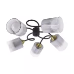 Oprawa sufitowa PAKSA E27 5G BLACK/GOLD