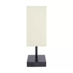 Lampka stołowa SANTI E14 WHITE/BLACK