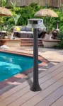 Oprawa ogrodowa Solar JOSEPHA Fumagalli Moduł LED z czujnikiem ruchu PIR 4K 280lm CLEAR REFL 800 mm IP 55 czarny / tworzywo sztuczne