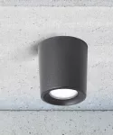 Oprawa sufitowa LIVIA 90 FROSTED Fumagalli GU10 LED CCT 4,8W 90mm 625lm 2700K/4000K SET IP55 230V czarny / tworzywo sztuczne