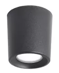 Oprawa sufitowa LIVIA 90 FROSTED Fumagalli GU10 LED CCT 4,8W 90mm 625lm 2700K/4000K SET IP55 230V czarny / tworzywo sztuczne