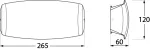 Oprawa elewacyjna ABRAM 270 CLEAR Fumagalli R7S LED 10,5W 270 mm 2700K/4000K/6500K SET IP55 230V czarny / tworzywo sztuczne