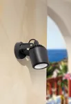 Reflektor ogrodowy MINITOMMY FROSTED Fumagalli GU10 LED CCT 4,8W 127 mm 2700K/4000K SET IP66 230V czarny / tworzywo sztuczne