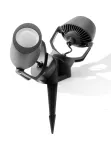 Reflektor ogrodowy wbijany MINITOMMY SPIKE FROSTED Fumagalli GU10 LED CCT 4,8W 2700K/4000K SET IP66 230V czarny / tworzywo sztuczne