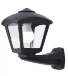 Oprawa elewacyjna kinkiet NARDO/ROBY CLEAR Fumagalli E27 wys.275 mm, szer.260 mm IP55 230V czarny / tworzywo sztuczne