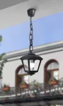 Oprawa ogrodowa wisząca SICAR/ROBY CLEAR Fumagalli E27 wys.700 mm, szer.200 mm IP55 230V czarny / tworzywo sztuczne