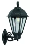 Oprawa elewacyjna kinkiet BISSO/SALEM CLEAR Fumagalli E27 wys.500 mm, szer.315 mm IP55 230V czarny / tworzywo sztuczne