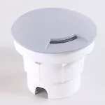 Oprawa najazdowa CECI 120 3L GREY FROSTED Fumagalli GX53 LED CCT 3W średnica 120 mm 3000K/4000K/6500K IP67 szary / tworzywo sztuczne