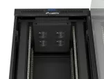 SZAFA INSTALACYJNA RACK STOJĄCA 19" 42U 800X800 CZARNA DRZWI PRZESZKLONE LCD LANBERG (FLAT PACK) V2