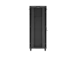 SZAFA INSTALACYJNA RACK STOJĄCA 19" 42U 800X800 CZARNA DRZWI PRZESZKLONE LCD LANBERG (FLAT PACK) V2