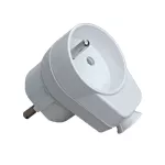 Wtyczka - Gniazdo Kątowe AWA-WG, 2P+Z, 16A, 250V, rozbieralne biała