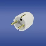 Wtyczka Kątowa Uniwersalna FWKB, 2P+Z, 10A, 250V, rozbieralna biały